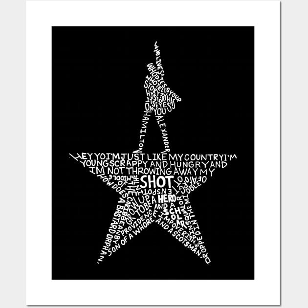 Hamilton Musical Wall Art by nah